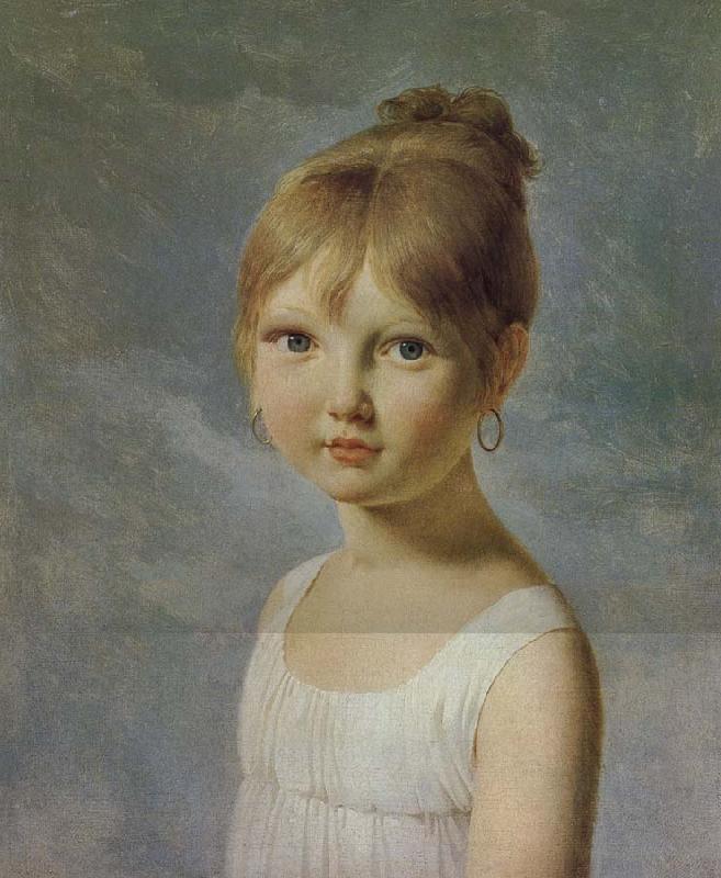 Baron Pierre Narcisse Guerin Portrait de petite fille